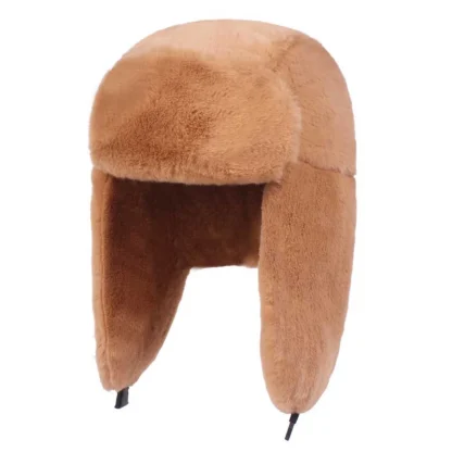 Solid Warm Ear Flap Aviator Hat - Image 8