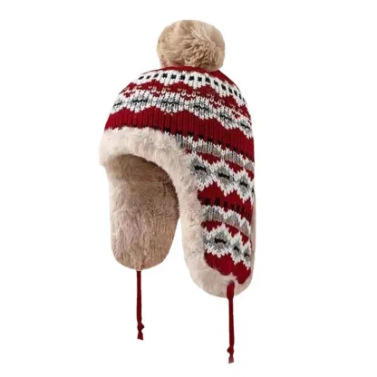 Tribal Print Cozy Trapper Hat