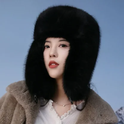 Faux Fur Windproof Trapper Hat - Image 3