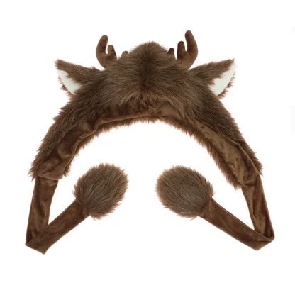 Trapper Hat with Plush Elk Design - Image 3