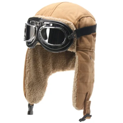 Aviator Hat with Ear Flap and Goggles - Image 7