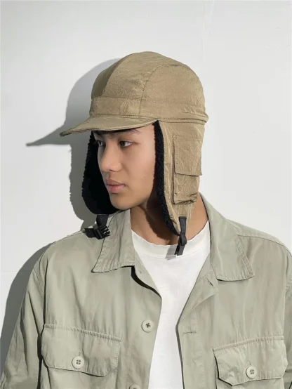 Outdoor Warm Trapper Hat with Brim - Image 4