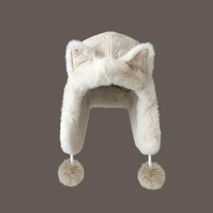 Ushanka with Cute Bear Ear Design - Image 5