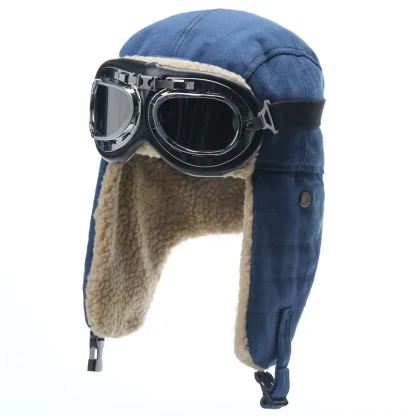 Aviator Hat with Ear Flap and Goggles - Image 8