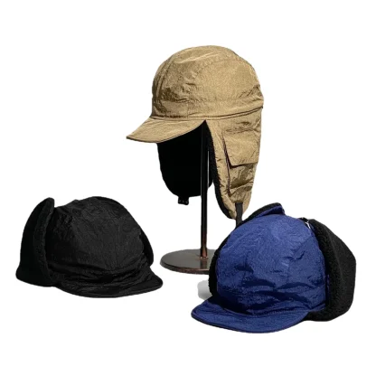 Outdoor Warm Trapper Hat with Brim - Image 15