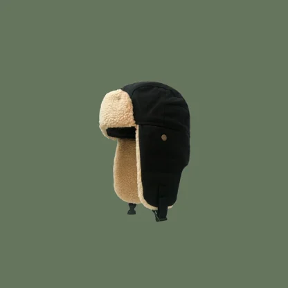 Windproof Aviator Hat with Warm Ear Protection - Image 9