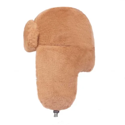 Simple Plain Color Ushanka with Ear Flaps - Image 11