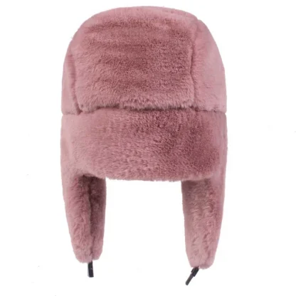 Simple Plain Color Ushanka with Ear Flaps - Image 15