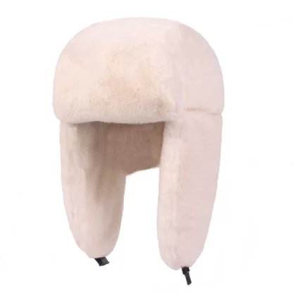 Simple Plain Color Ushanka with Ear Flaps - Image 13