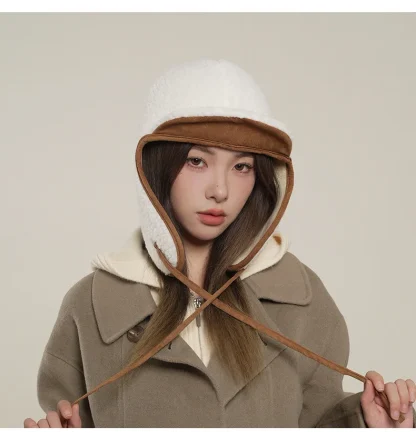 Warm Aviator Hat with Tie-up Ear Flaps - Image 10