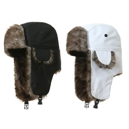 Ushanka Buckled Ear Flaps with Faux Fur - Image 8