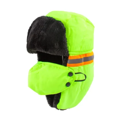 Fluorescent Reflective Safety Aviator Hat