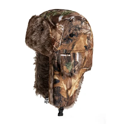 Foldable Ear Flaps Ushanka with Camo Print - Image 7