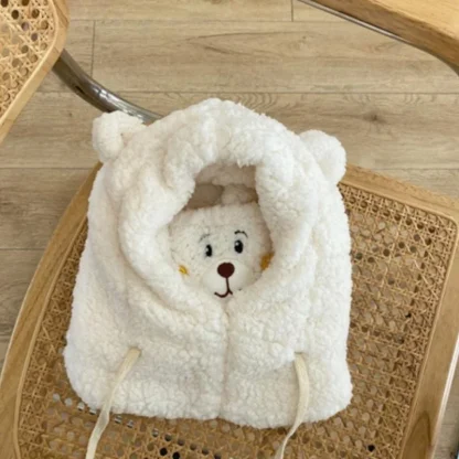 Trapper Hat with Cute Mask Bear Design - Image 11