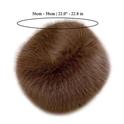 Fluffy Faux Fur Trapper Hat without Ear Flaps - Image 4