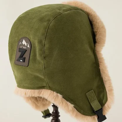 Thickened Faux Fur Aviator Hat with Windproof - Image 5